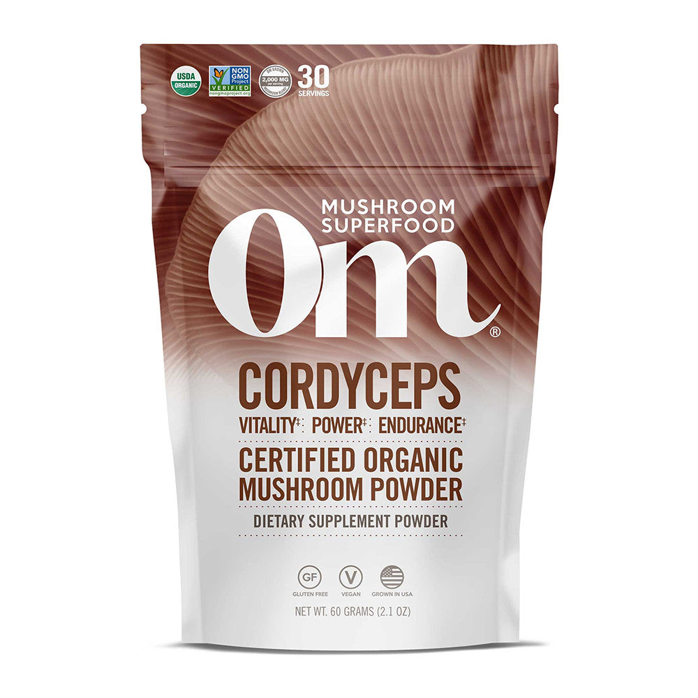 Om Mushroom Cordyceps Mushroom Superfood Powder, 60 Grms
